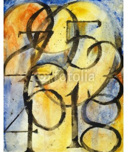 clivewa, a painting of the numbers 0 to 9