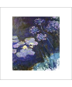 Claude Monet, Gelbe Seerosen und Agapanthes