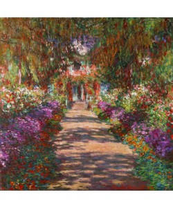 Claude Monet, Weg in Monets Garten in Giverny