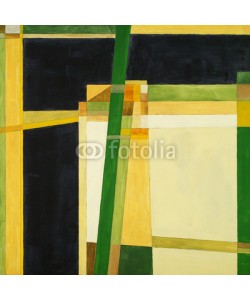 clivewa, an abstract painting, hard-edged and geometric