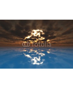 dampoint, Sunset on the blue water