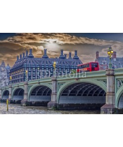 dade72, Red doubledecker bus on Westminster Bridge