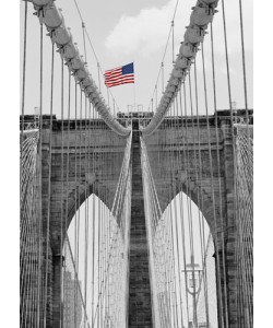 Dave Butcher, Brooklyn Bridge Tower and Cables #2
