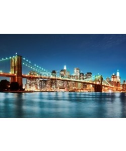 dell, Brooklyn bridge at night