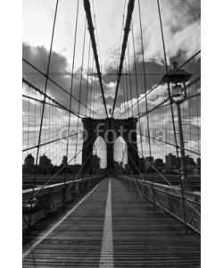 Delphimages, Pont de Brooklyn noir et blanc - New-York