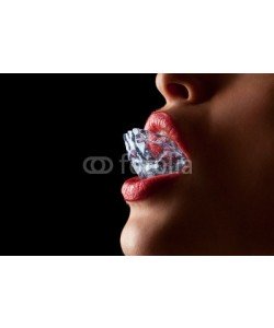 Dmitry Fisher, Ice cube in woman's mouth.