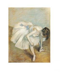 Edgar Degas, Danseuse nouant son brodequin