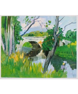 Eduard Aigner, Die Brücke (Kupfertiefdruck)