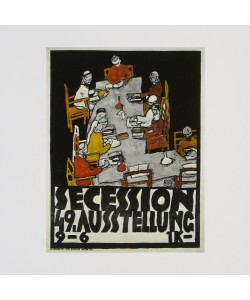 Egon Schiele, Plakat der 49. Ausstellung der Secession, 1918