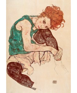 Egon Schiele, Sitzende Frau