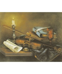 Elisabeth Paetz-Kalich, STILL LIFE AND VIOLIN