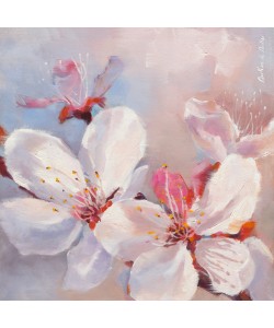 Emmanuelle Mertian de Muller, Prunus en fleurs I