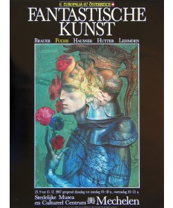 Ernst Fuchs, Geharnischter mit Blumen