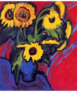 ERNST LUDWIG KIRCHNER, Sonnenblumen