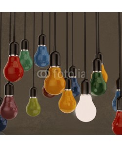 everythingpossible, creative idea and leadership concept light bulb