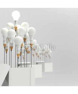 everythingpossible, drawing idea pencil and light bulb concept outside the box as cr