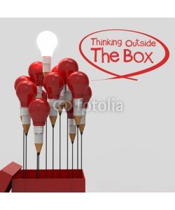 everythingpossible, drawing idea pencil and light bulb concept outside the box as cr