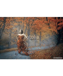 kevron2001, Woman and fall dress