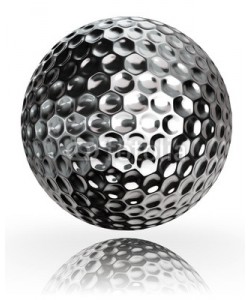 fontriel, golf ball silver metal