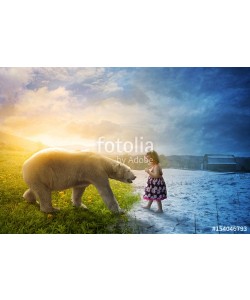 kevron2001, Polar bear and little girl
