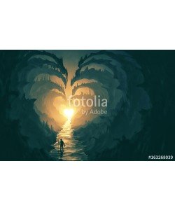 kevron2001, Heart shaped path through rocks