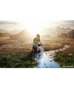 kevron2001, Pouring living water into a stream