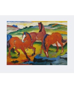 Franz Marc, Die großen roten Pferde, 1911