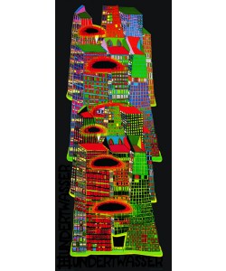 Friedensreich Hundertwasser, GOOD MORNING CITY (Skyscrapers) (Originalposter)