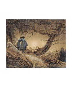 Caspar David Friedrich, TWO MEN, LOOKING AT THE MOON