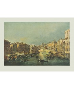Francesco Guardi, Canale Grande mit Rialtobrücke, Venedig
