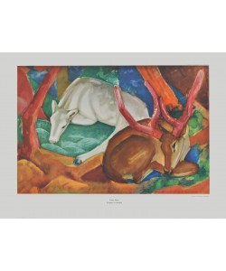 Franz Marc, Hirsche im Wald