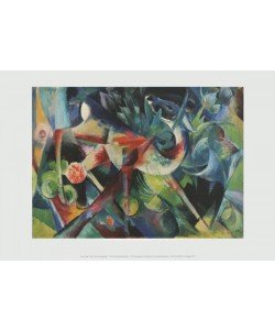 Franz Marc, Reh im Blumengarten, 1913