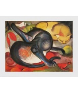 Franz Marc, Zwei Katzen