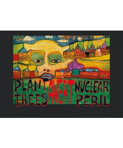Friedensreich Hundertwasser, PLANT TREES - AVERT NUCLEAR PERIL (Original Manifesto-Art-Prints)