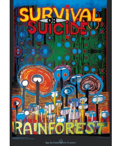 Friedensreich Hundertwasser, RAINFOREST (Original Manifesto-Art-Prints)
