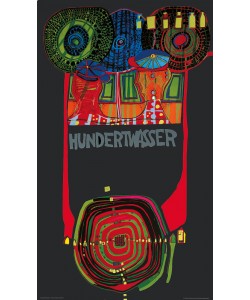 Friedensreich Hundertwasser, WELTTOURNEE (Originalposter)