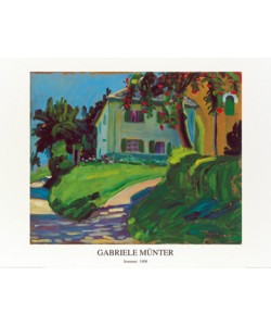 Gabriele Münter, Sommer 1908 (Haus mit Apfelbaum)