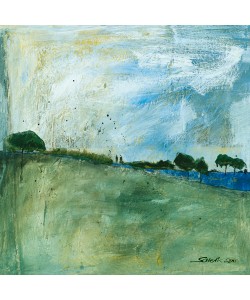 Gabriele Scherk, Blue Landscape