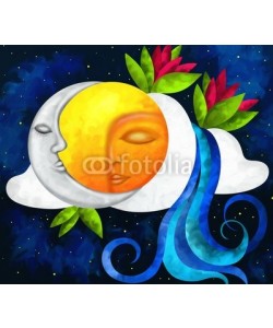 goccedicolore, sole e luna