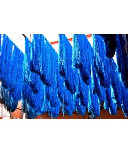 Hady Khandani, BLUE DYED WOOL - MARRAKECH - MOROCCO