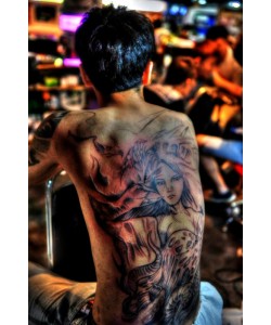 Hady Khandani, HDR - BACK TATTOO - CHINA