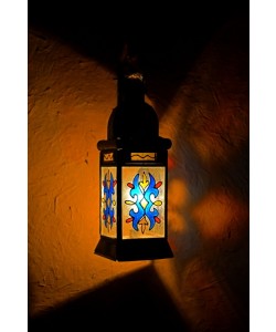 Hady Khandani, STAINED GLASS LAMP AND SHADOWS - MOROCCO 1
