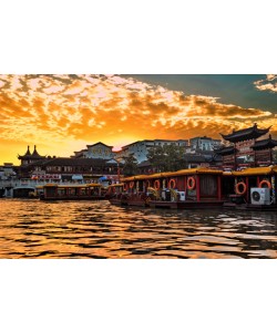 Hady Khandani, SUNSET AT CONFUCIUS TEMPLE - NANJING - CHINA