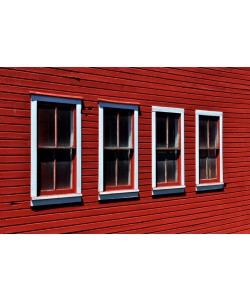 Hady Khandani, FOUR WINDOWS ON A RED WALL