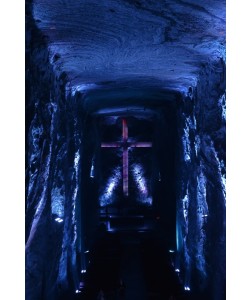 Hady Khandani, SALT CATHEDRAL ZIPAQUIRA 2 - BLUE - COLOMBIA