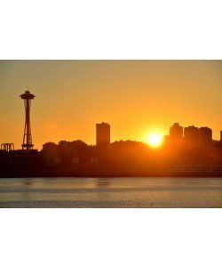 Hady Khandani, SUNRISE OVER SEATTLE SKYLINE