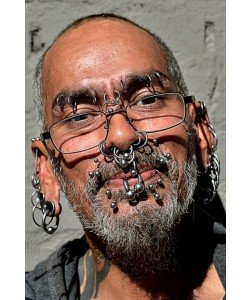 Hady Khandani, THE PIERCED MAN PORTRAIT
