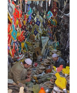 Hady Khandani, TWO MAN IN BALLOWS SHOP - MARRAKECH - MOROCCO