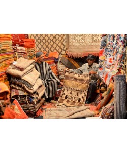 Hady Khandani, TWO MEN IN A CARPET STORE - MARRAKECH - MOROCCO