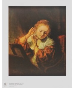 Harmensz. van Rijn Rembrandt, Junge Frau vor dem Spiegel
